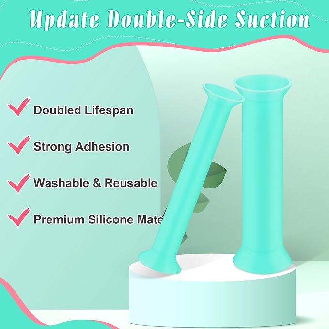 Luxiv 25P Resin Hole Makers, 5Sizes 2/3/4/6/8mm Silicone Mold Tool with Box | 25 Resin Hole Makers, Double-Side Suction, 5 Sizes And Storage Box, For Jewelry, Earrings, Bookmarks, Keychains, Resin Crafts