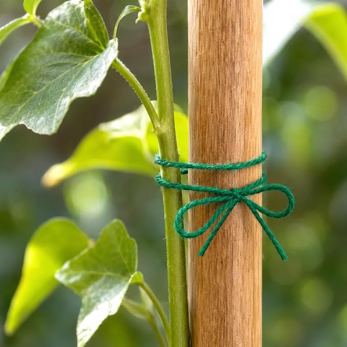 KINGLAKE Green Jute Twine String 1312 Feet 2mm for Crafts Gift Wrapping