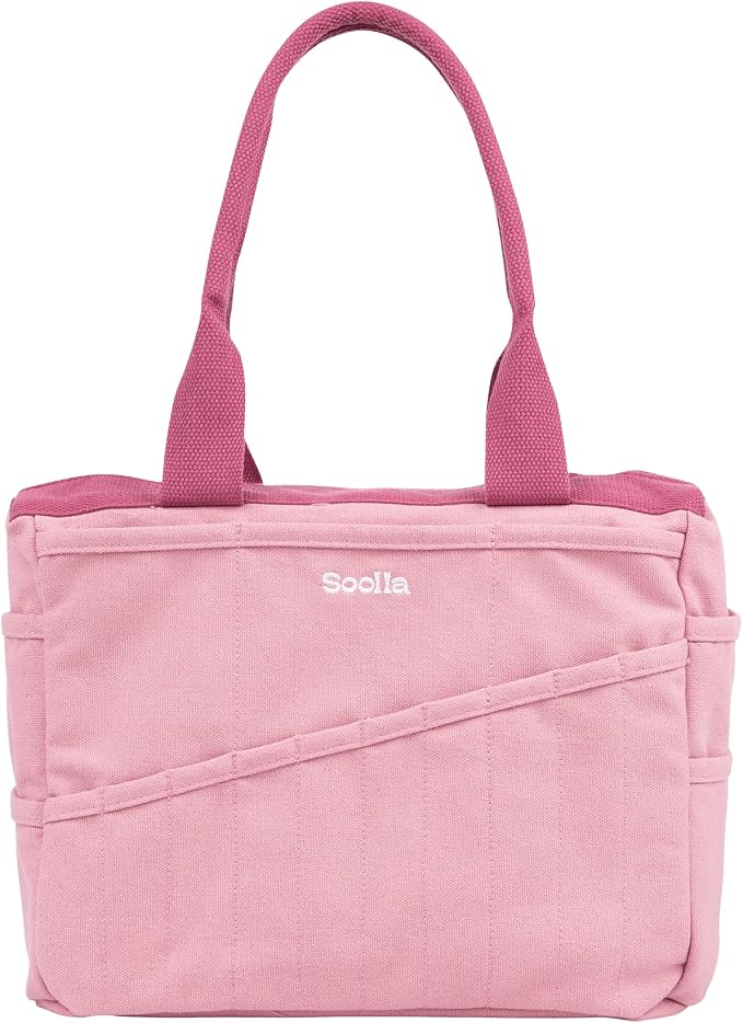 Soolla Studio Bag: Art Supply Storage Organizer & Pottery Tool Bag, Washable Tote, Yarn Bag, Crochet, 30 Pockets, 15+ Colors