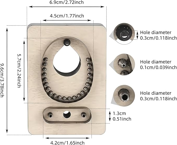 Leather Cutting Die,Leather Keychains Cutting Mold for DIY Crafts (Style00)