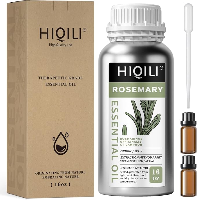 HIQILI Rosemary Oil for Hair Care, Diffuser & DIY