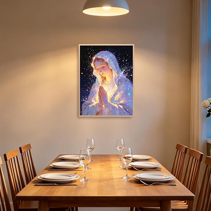 Leatrice 5D Religious Diamond Painting Kits for Adults 11.8x15.7 Inches