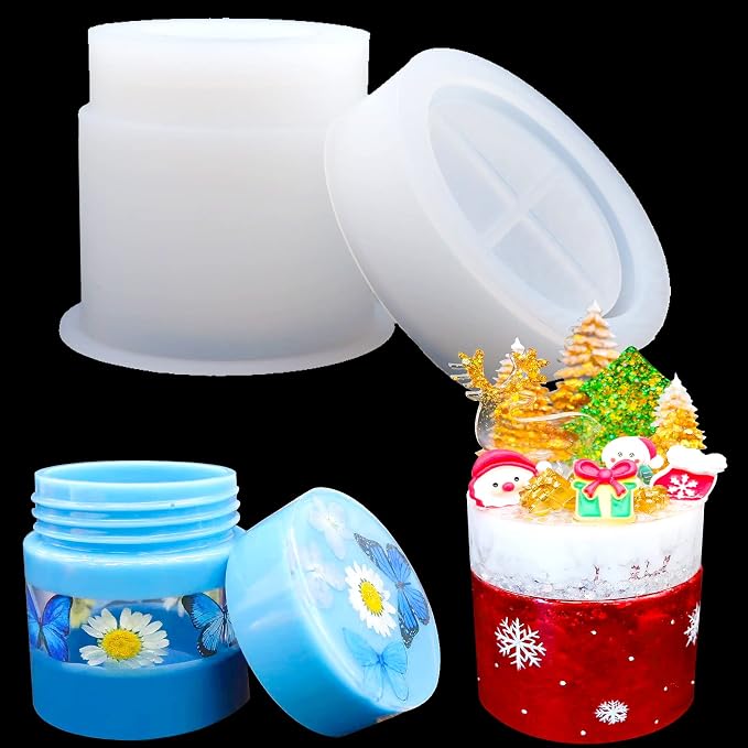 MOUGIGI Resin Molds - Bottle & Jewelry Box Molds for DIY Resin Decoration