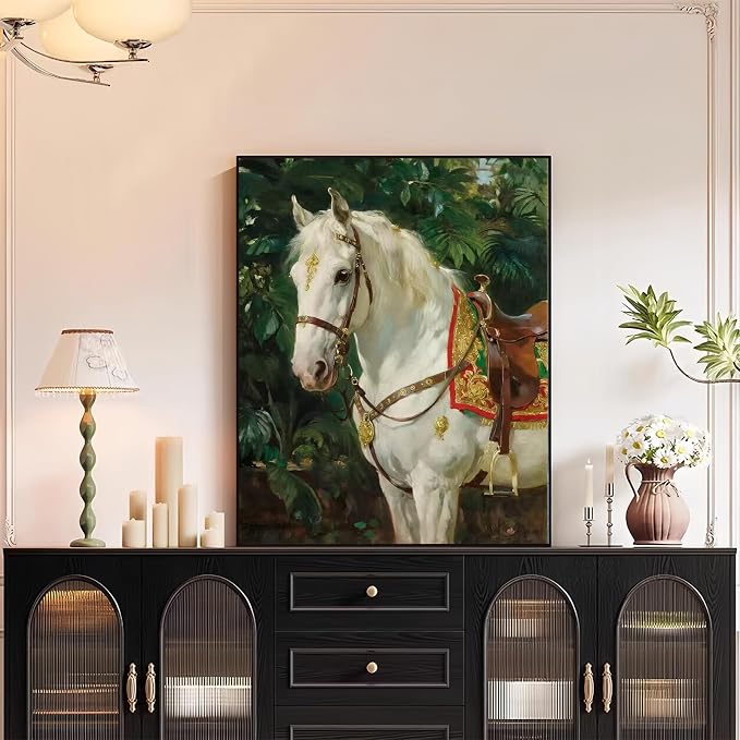 XTCIXAL Paint by Numbers Kit for Adults, Horse - 16X20 Inch | DIY Paint by Number for Adults Beginner, High-Definition Color Canvas, Stress Relief, Home Wall Decor, Gifts, Unframed