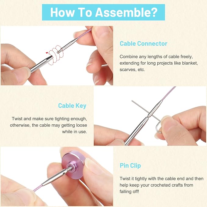 Aeelike 9 Pair Interchangeable Knitting Circular Needles Set 3-8.0mm, Black | Aluminum Interchangeable Knitting Needles with 4 Cables, Smooth Complete Needles Set for Socks Blankets Sweaters, Ideal Gift