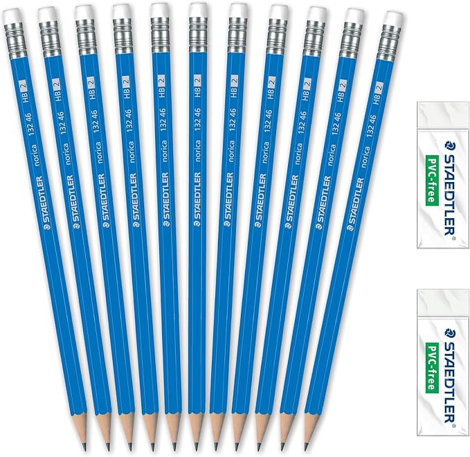 STAEDTLER Norica #2 HB Pencils, 288 Pencils + 24 Erasers, 2 Pack