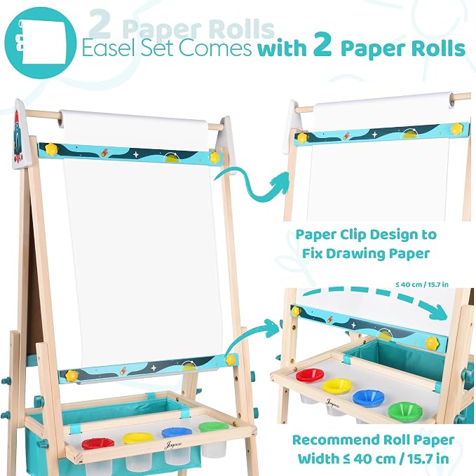 Joyooss Art Easel for Kids Easel for Toddler with Paper roll