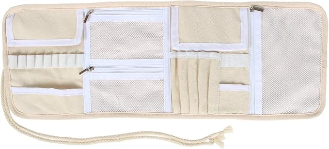 Teamoy Crochet Hook Case Organizer, Crochet Hook Roll Bag, Animal World