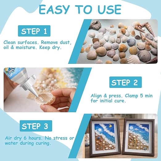 200ml Sea Shell Glue for Crafts, Ideal for Hobbyists & Crafters