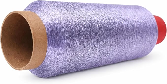 Mandala Crafts Metallic Lilac Embroidery Floss for Sewing, 3281 Yard Spool