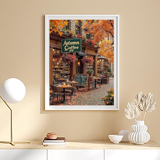 ijbnhd Autumn Diamond Art Kits for Adults Diamond Painting Kits 12x16in
