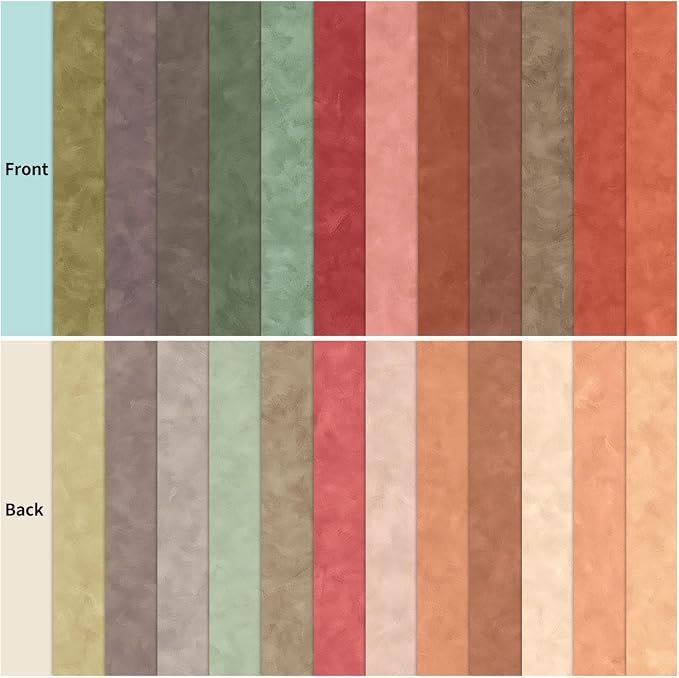 12×12 Boho Scrapbook Paper Vintage Flower Patterned Papers Pad,24 Sheets Double-Sided Bobo Floral Scrapbooking CardStock Paper Pad for Holiday Cardmaking DIY Origami Papers.