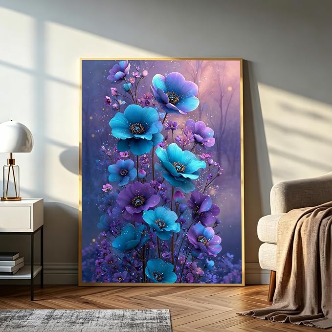 Amaieuin Flower Diamond Art Kits for Adults Beginners 12x16in