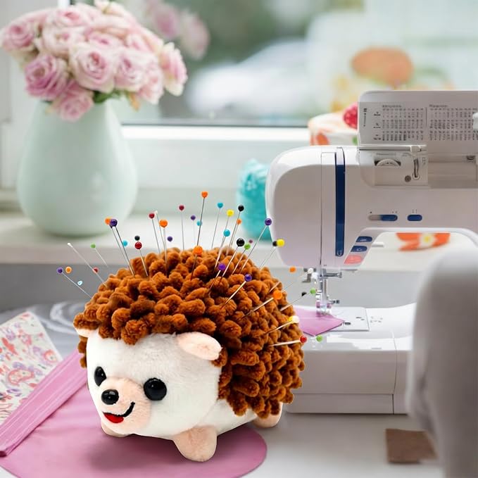 Sizobi Plush Hedgehog Pin Cushion for Sewing - Soft Sewing Needle Holder