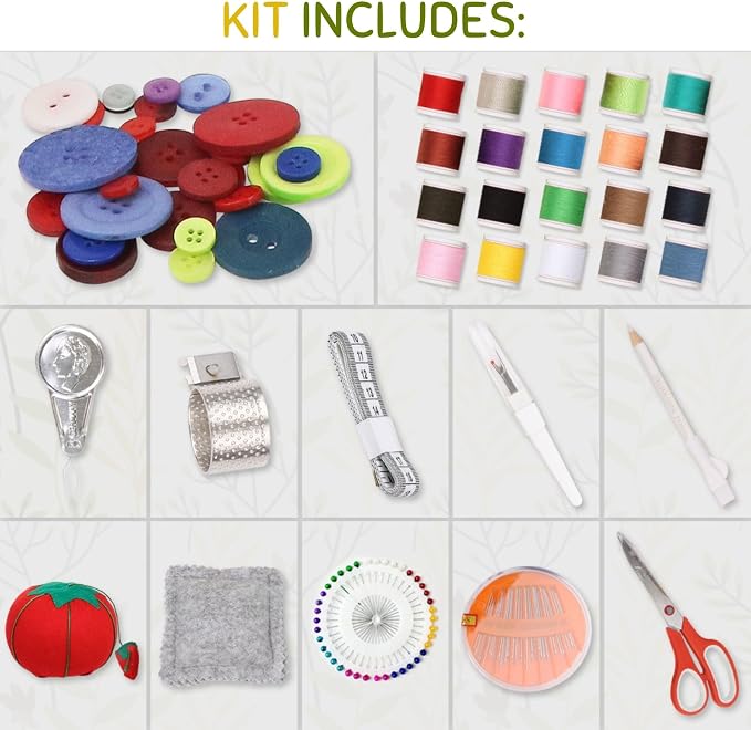 Basic Sewing Basket with Complete Sew Accessories Included