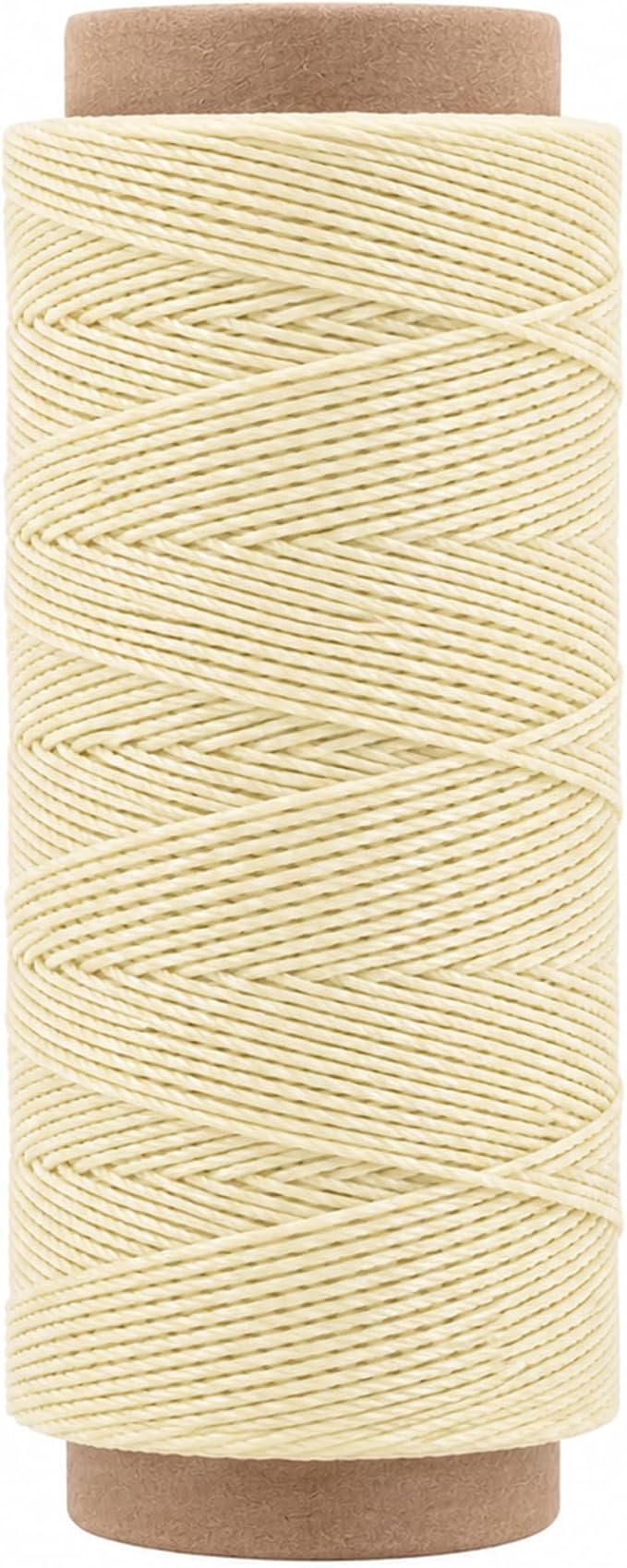 Mandala Crafts 100M 0.65mm Antique White Leather Sewing Round Waxed Thread