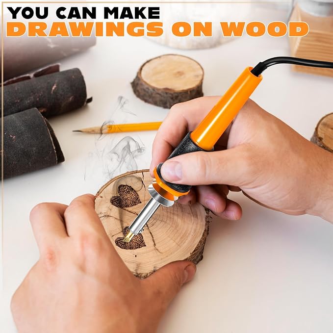 Hot Knife Cutting Tool, 30W, 10 Blades and Wood Burning Tip