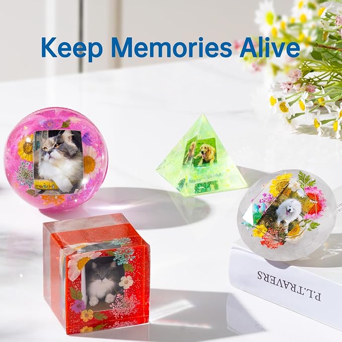 LET'S RESIN 16oz Epoxy Resin Kits and Molds Complete Set for Beginners | Resin Art Kit With Silicone Molds, Pigment, Dried Flowers, for Adults, Art Supplies for DIY Lovers, DIY Gift for Women