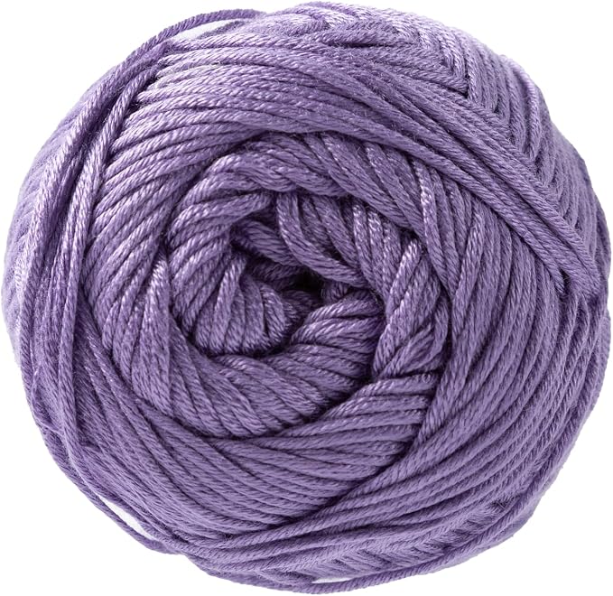Loops & Threads Silky Soft Yarn - Yarn for Knitting, Crochet, Weaving, and Arts & Crafts - Purple, Bamboo, 3.5 oz