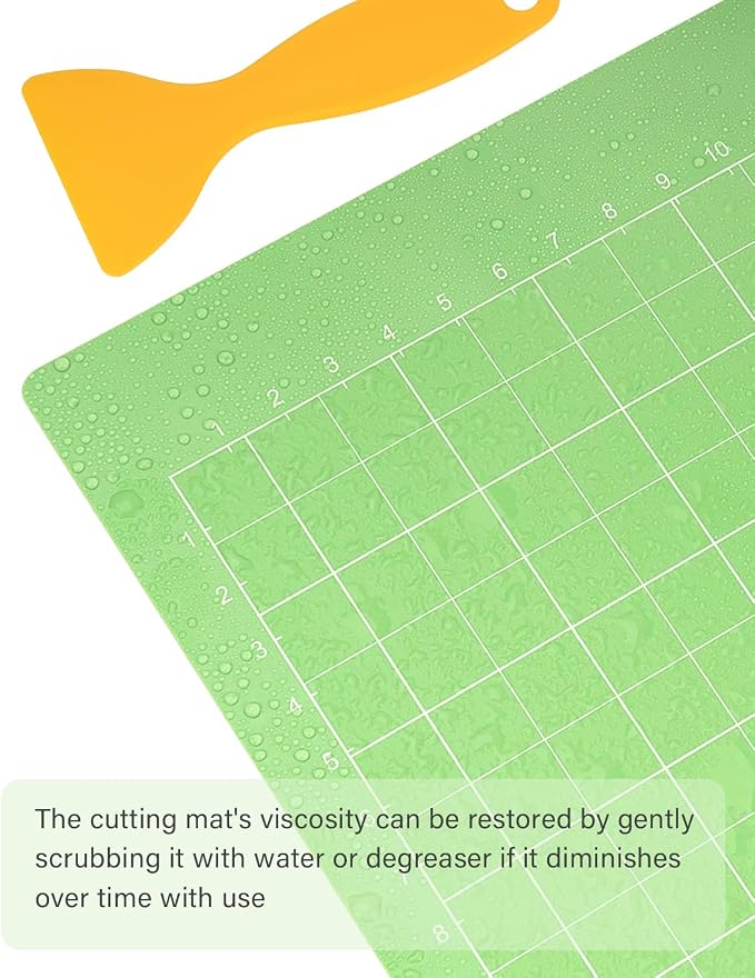 Gwybkq Cutting Mat, Compatible With Cricut Joy Xtra 12x8.5in 6 Pack Variety Adhesive (Standard & Light Grip) Reusable Craft Cutting Mats Sticky Accessories Replacement for Cutter
