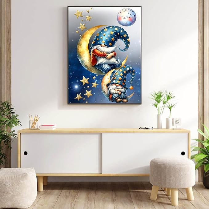 Meothan Diamond Art Kits for Adults Gnomes Diamond Painting Kit 12x16in