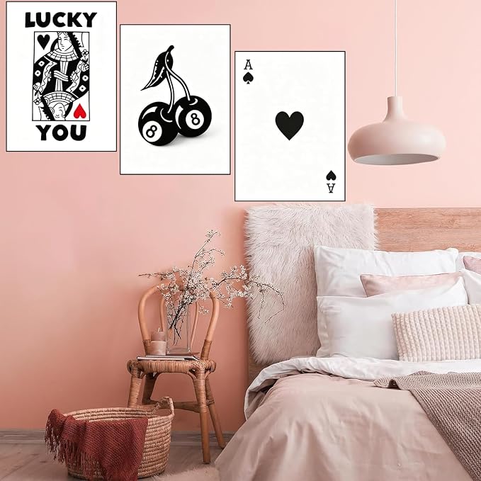 3 Pack Cherry Diamond Art Kits for Adults Diamond Painting Kit for Beginner | 5D DIY Funny Cute Vintage Diamond Dots Full Drill Crafts for Gem Art Dot Art for Adults Home Wall Decor for Teens 10x12 in
