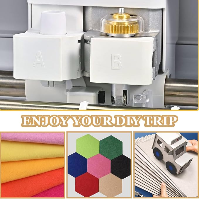Scoring Wheel Combo Pack Tool, Scoring Wheel Compatible with Maker Machine, Single Scoring Wheel Tip+Double Scoring Wheel Tip and Drive Housing,for Making Cards,3D Home Decor Etc