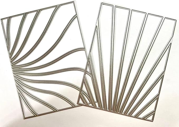 Cutting Dies 3D Background Frame Metal Stencils Scrapbooking Tools DIY Craft Embossing Template for Paper Card Making Album Arts Supplies (Stripe Set-13.9x10.6cm) (scrapbooking dies cut)