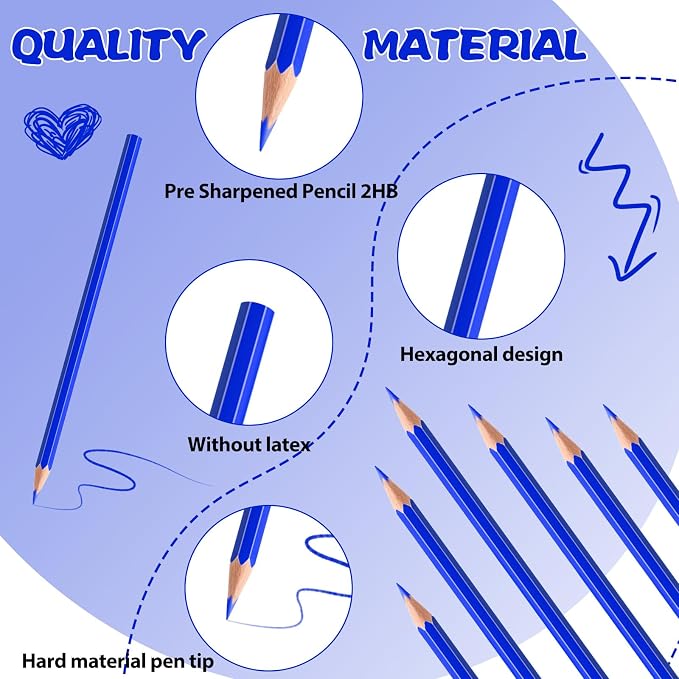 24 PCS Red Blue Colored Pencils, Pre-sharpened Professional Wooden Art Pencils Set for Artists Painting | Premium Drawing Sketching Supplies (Red Blue)