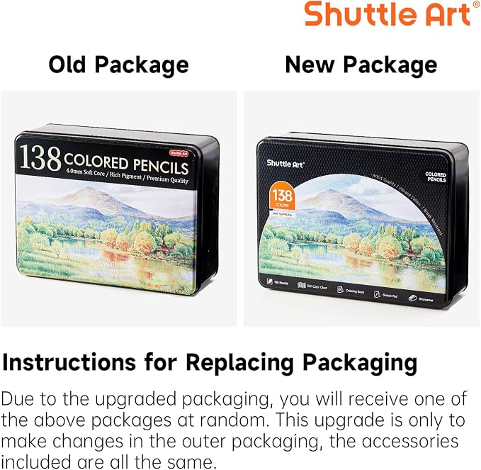 Shuttle Art 138 Colored Pencils for Adults, Soft Core Coloring Pencils Set with 1 Coloring Book,1 Sketch Pad, 4 Sharpener, 2 Pencil Extender, Perfect for Artists Kids Adults, Drawing