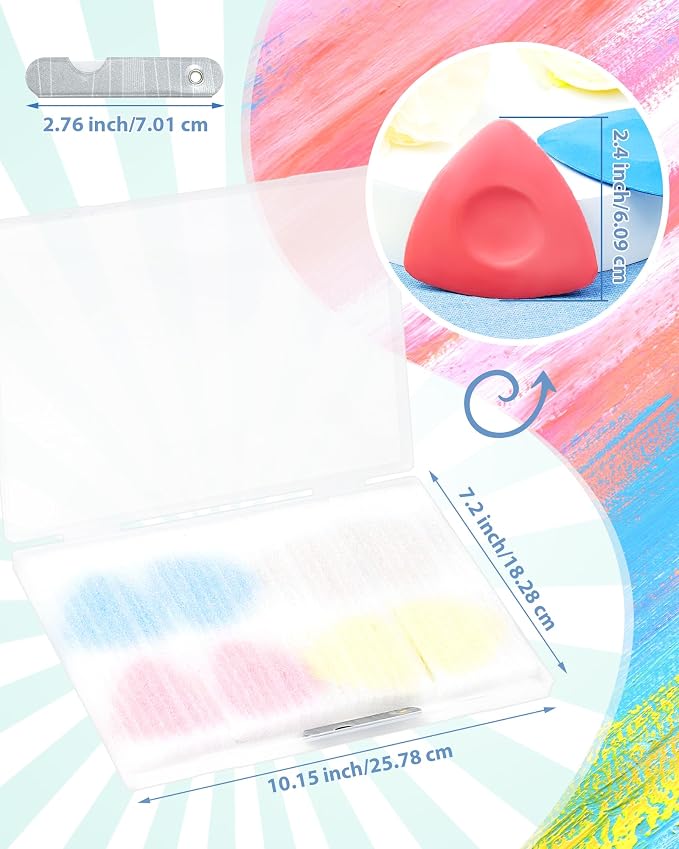 FIVEIZERO 8Pcs Tailors Chalk, Triangle Sewing Chalk for Fabric, Fabric Markers for Quilting, Tailoring and DIY Crafts