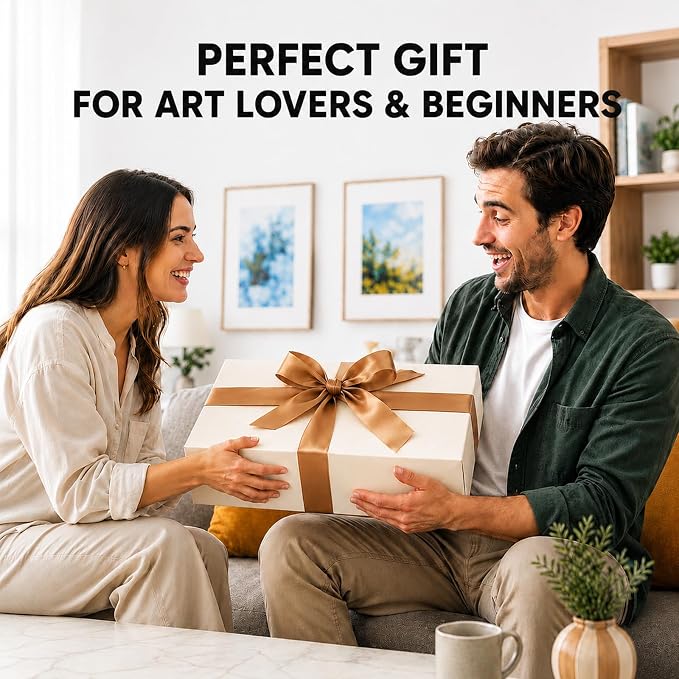 Table Easel Sketchbox Easel with Paint Brushes for Painting | Tabletop Easel Easy to Store Art Easel for Beginners Art Lovers
