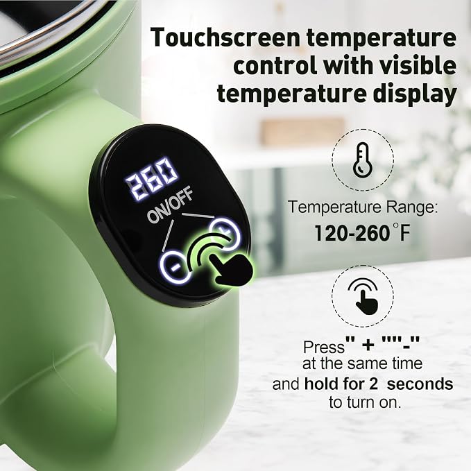 Electric Wax Melter 1.6QT, Digital Touchscreen Candle Soap Making Kit