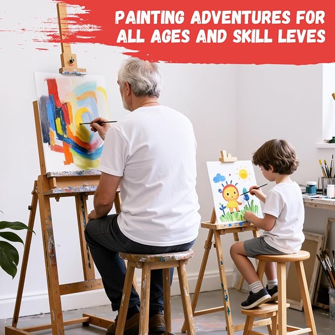 Simetufy 11x14 inch 42 Pack Flat Painting Canvas Boards- Gesso Primed | Acid-Free 100% Cotton Canvas Panels for Acrylics Oil Watercolor Tempera Paints