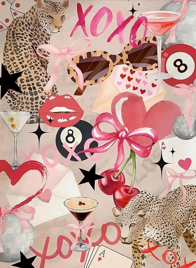 Pink Bow Diamond Art Kits for Adults Diamond Painting Kit for Adult