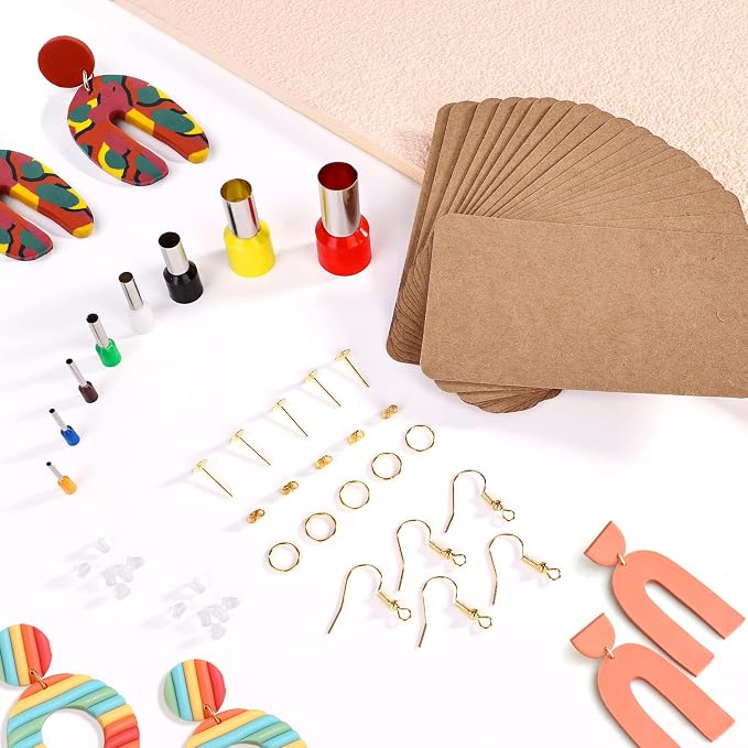 Yofuly Polymer Clay Machine Set - Press, Roller, Extruder, 40 Circle Cutters & 120 Earring Accessories
