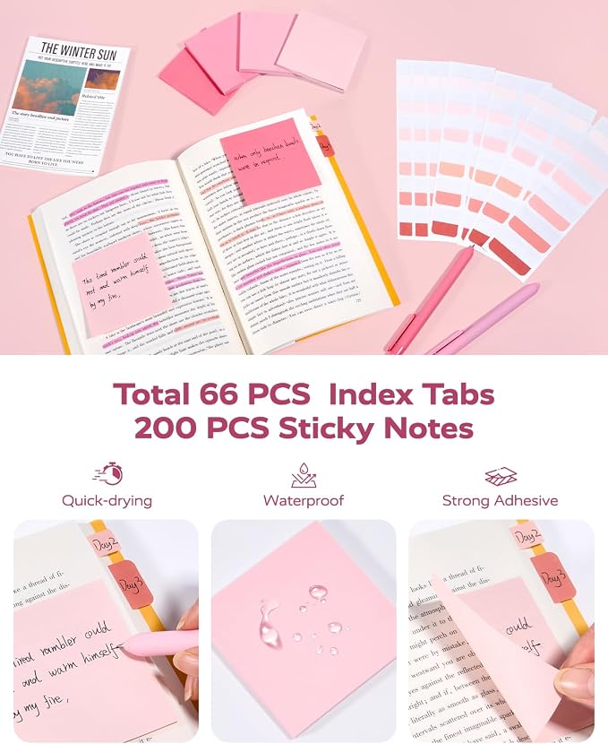 Four Candies Cute Aesthetic Pink School Supplies Kit for Girls