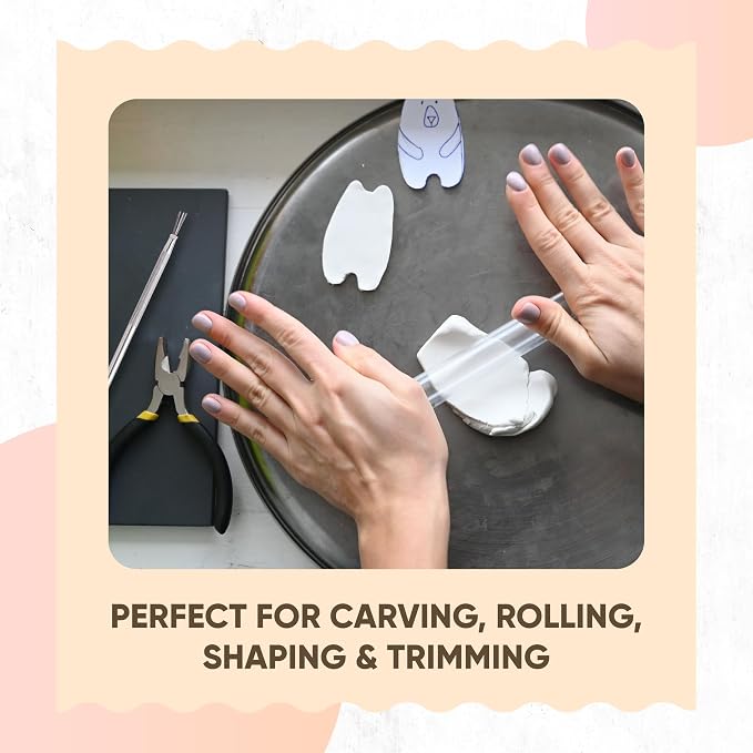 14 Pcs Clay Tools & Pottery Tools Kit, Polymer Clay Earring Making Kit