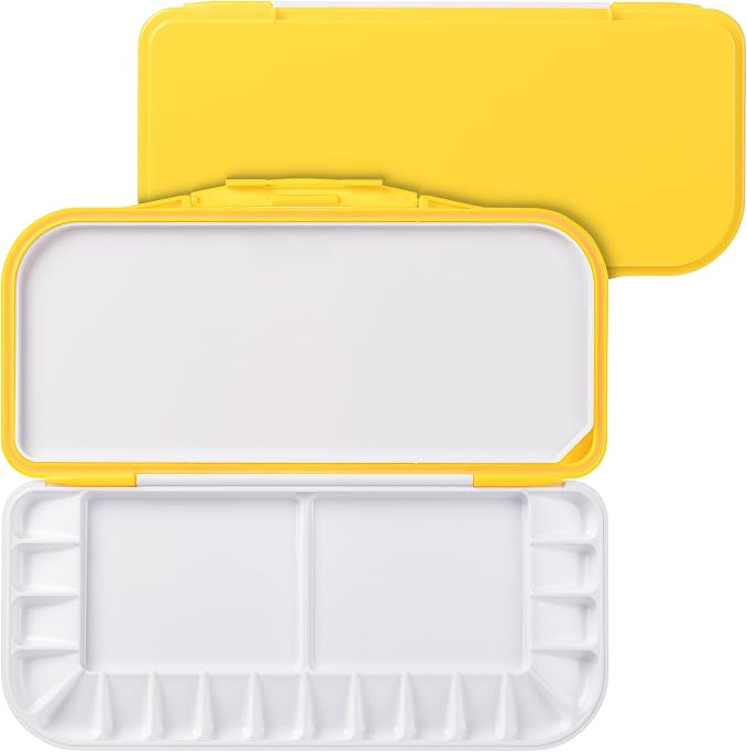 Mr. Pen- Airtight Watercolor Palette with Lid, 18 Wells & 2 Mixing Areas | Lightweight Sealing Paint Palette for Travel, Painting, Watercolor Mixing, Art Class and Studio Use