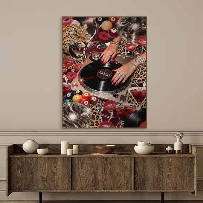 Trendy Cheetah diamond art kits for adults Diamond Painting Kit for adults