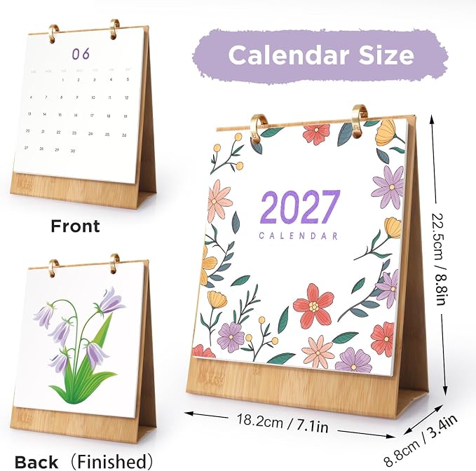 Lnjsipam Paint by Numbers Calendar 2027 - Flower Paint with Number for Gift | Flower Paint by Numbers Calendar, Easy DIY Calendar, Unique Gift for New Year, Flower Paint by Number Kit for Adults