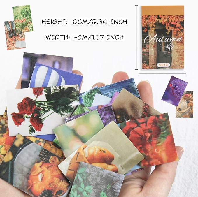 Washi Stickers, 6 Sets 300 Pcs Aesthetic Sticker Book