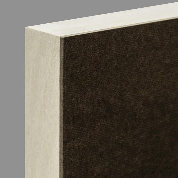 Ampersand Art Supply Hardboard Wood Painting Panel: Museum Series Hardbord, 12" x 12", 1-1/2 Inch Cradled Profile