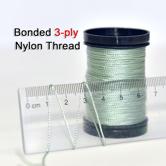 30 Yards Heavy Duty Extra Strong Upholstery Nylon Sewing Thread for Machine, Home, Hand, Craft, and Denim Leather，Color：cayon