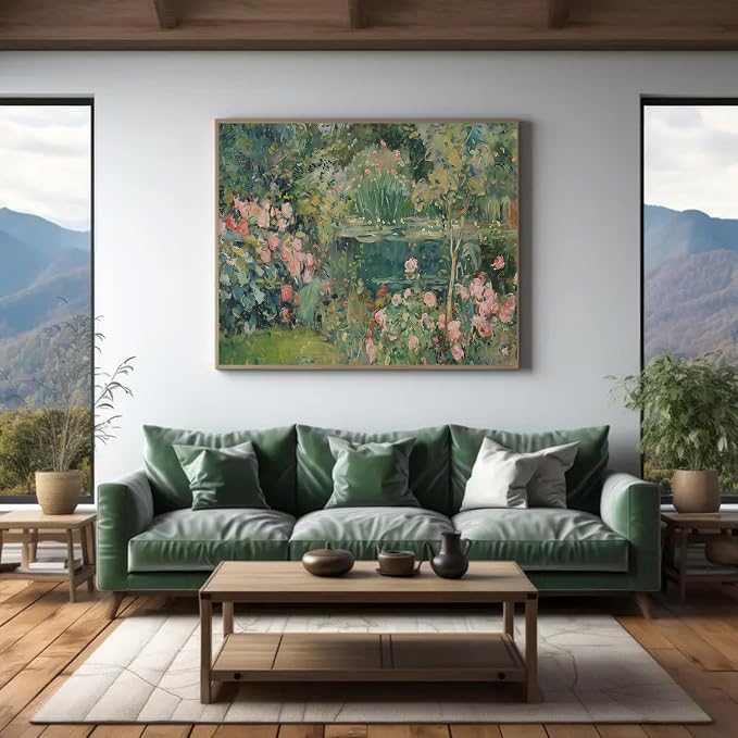 WUDWL Flower Paint by Numbers Kit for Adults,Color By Numbers for Adults | Scenery and Flower Decor Painting by Number On Canvas, Paint Number Artist Funny Without Frame DIY, Home Wall Decor, 12x16in