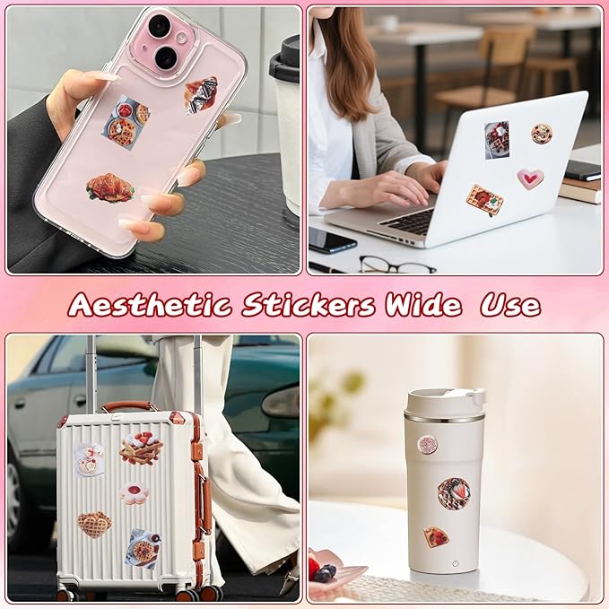 Tmtains 30 Sheets Japanese Manga Style Sticker Book 1440Pcs Heisei Retro Romantic Memory Series Manga Books Style Korean Sticker Aesthetic Japanese Stickers Book for Adults Valentine Gifts (Nice Food)