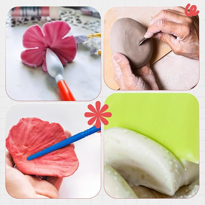 19 Pcs Clay Sculpting Tools, Polymer Clay Tools & Air Dry Clay Accessories