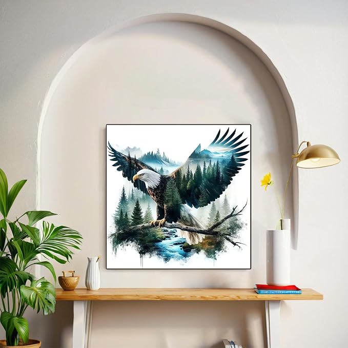 bleihum Diamond Art Kits for Adults Forest Gem Art 13.8x13.8inch