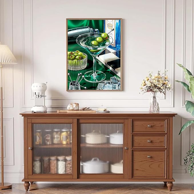 DAZZLEDOTS Diamond Art Kits for Adults, Cocktail Round Diamond Painting