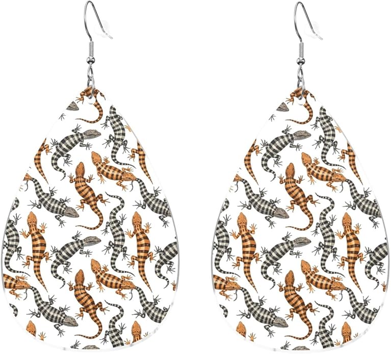 Math Formula Equation Black Drop-Shaped Earrings 2.2 x 1.5 Inches